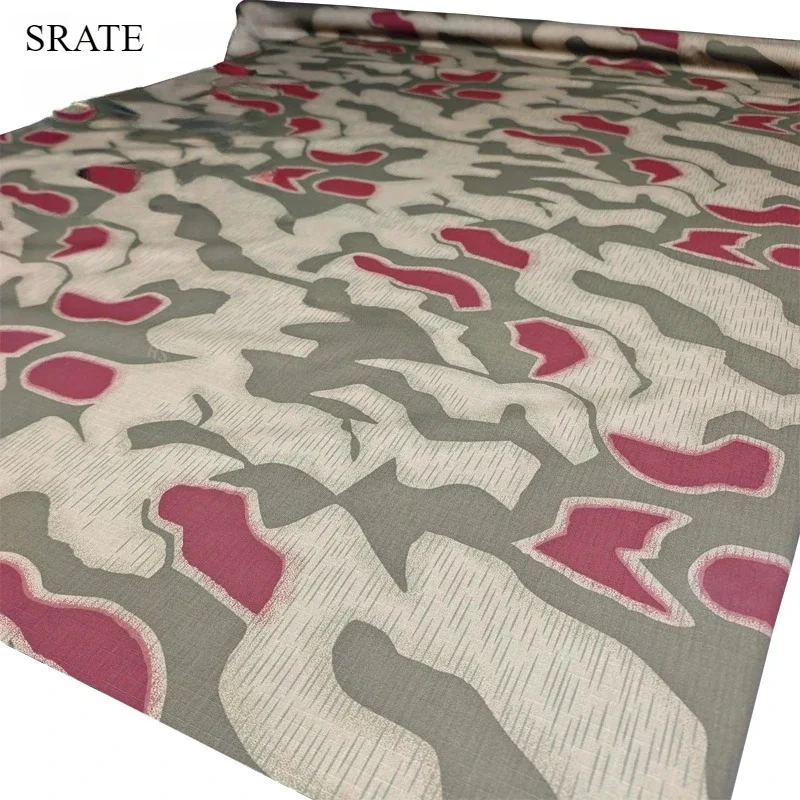 

West German BGS Sumpftarn Camouflage Fabric Nylon Cotton Swamp Pattern Ripstop Durable Cloth Tactical Uniform Hat DIY Material