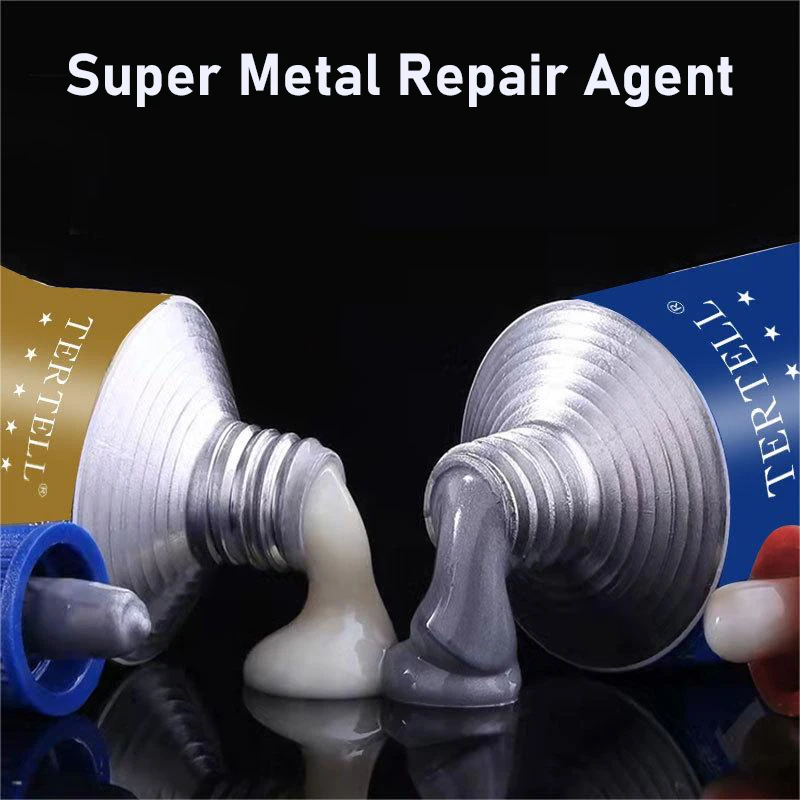 Strong Caster Glue Cold Welding For Metal Stainless Steel Aluminum Alloy Radiator High Temperature Resistant AB Glue Repair Tool