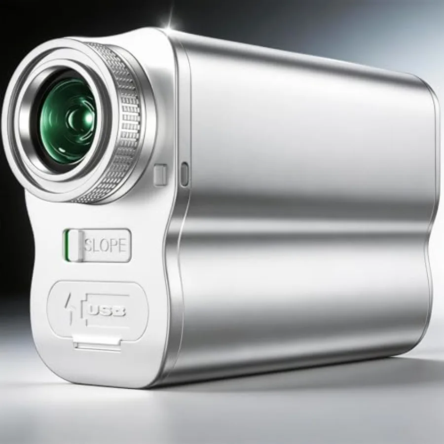 

Premium Metal Golf Rangefinder with Slope - Aerospace-Grade Aluminum Body USB-C Rechargeable Laser Range Finder 1200 Yards Rang