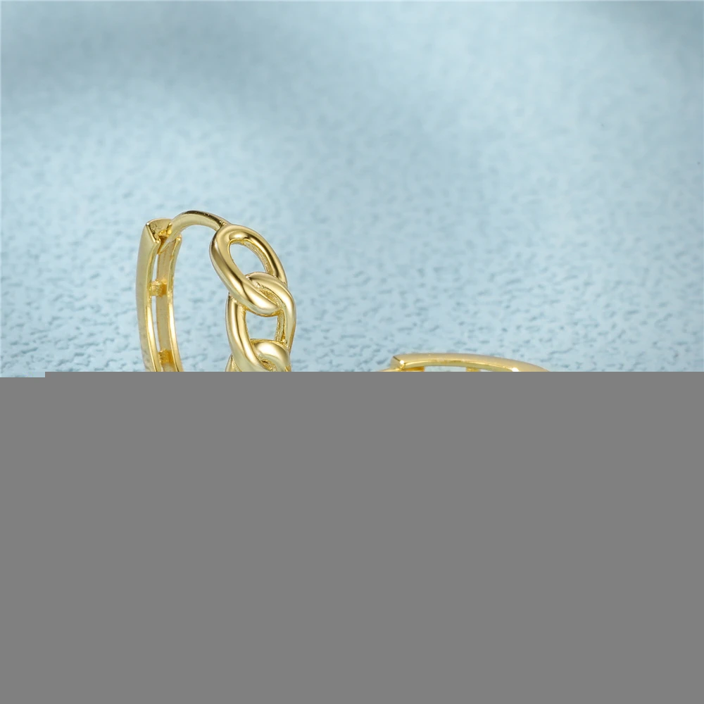 2023 New Trend Simple Chain Earring 925 Sterling Silver European and American Cartilage Hoop Earring Jewerly For Women