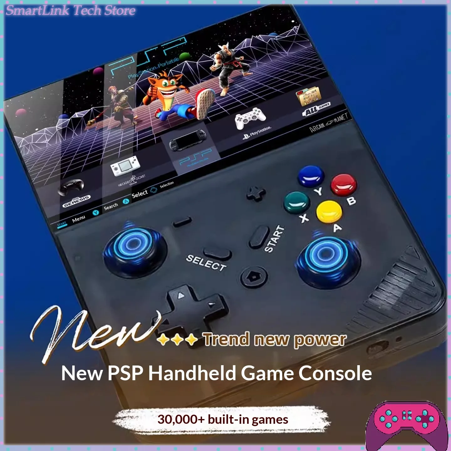 

Портативная игровая консоль с большим HD-экраном, портативная игровая приставка PSP, ретро-консоль FC в красно-белом цвете, аркадная консоль NDS с открытым исходным кодом, GBA.
