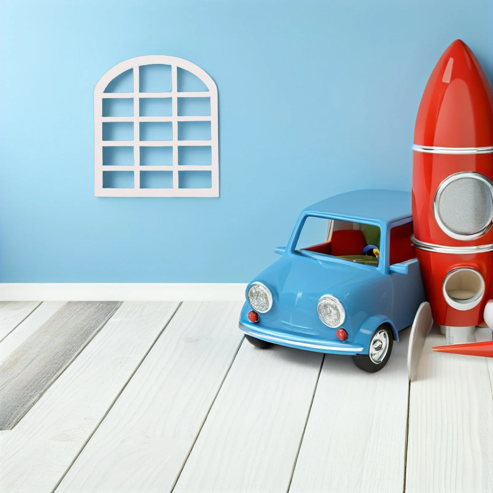 

5 Pcs Dollhouse Miniature Furniture Decorations Bedroom Accessory Wooden Window Frames Accessories