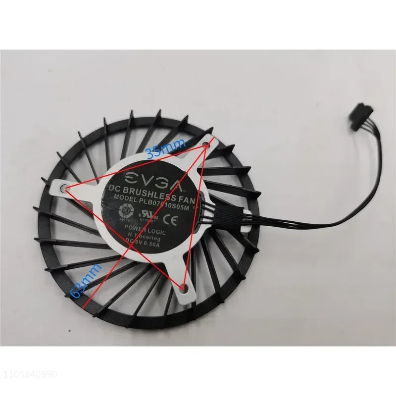 for EVGA X299 Dark Motherboard Cooling Fan PLB07010S05M Replacement Part