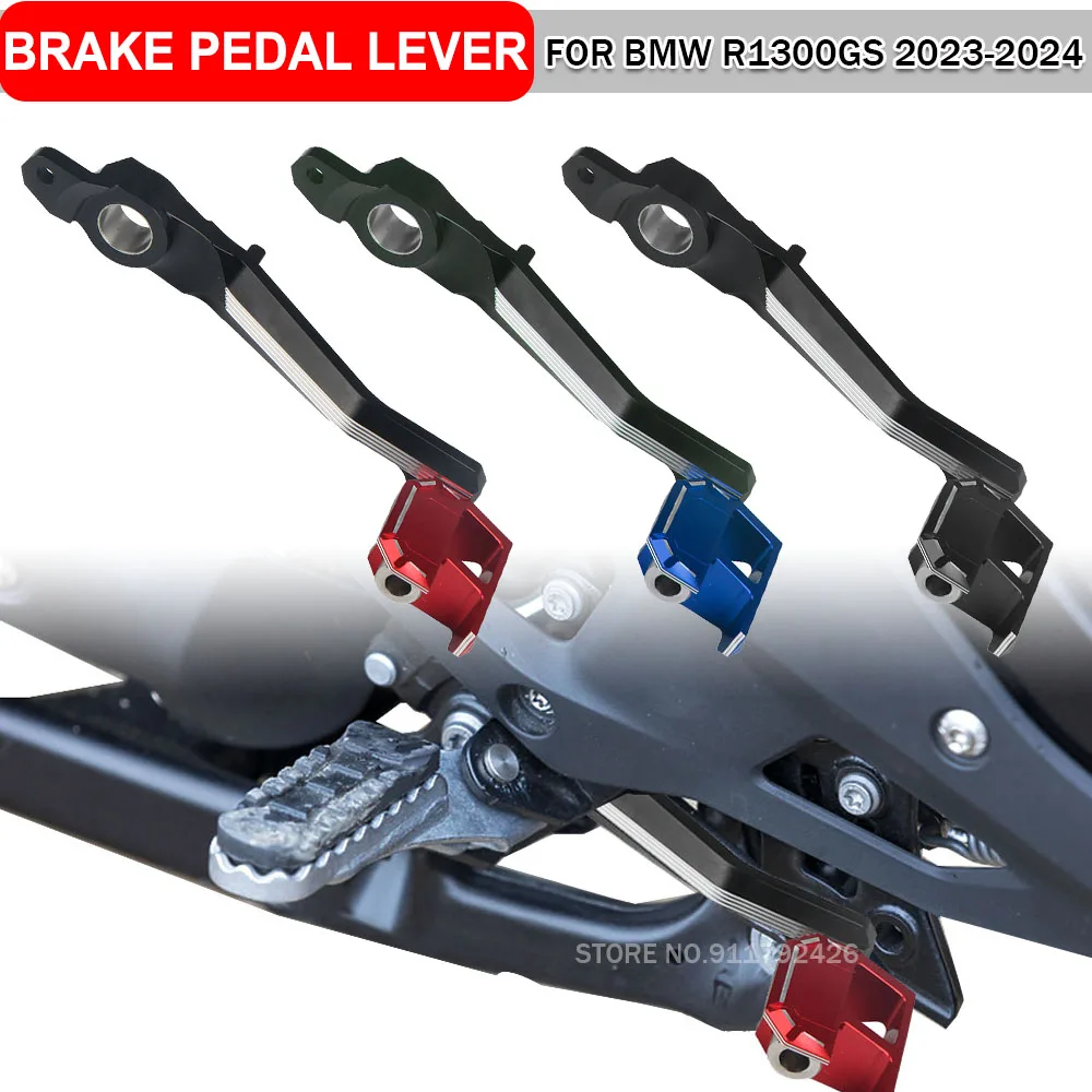 Motorcycle Rear Foot Brake Pedal Lever CNC Aluminum Accessories For BMW R1300GS 2023 2024 GSR1300 R1300 GS R 1300 2023-24