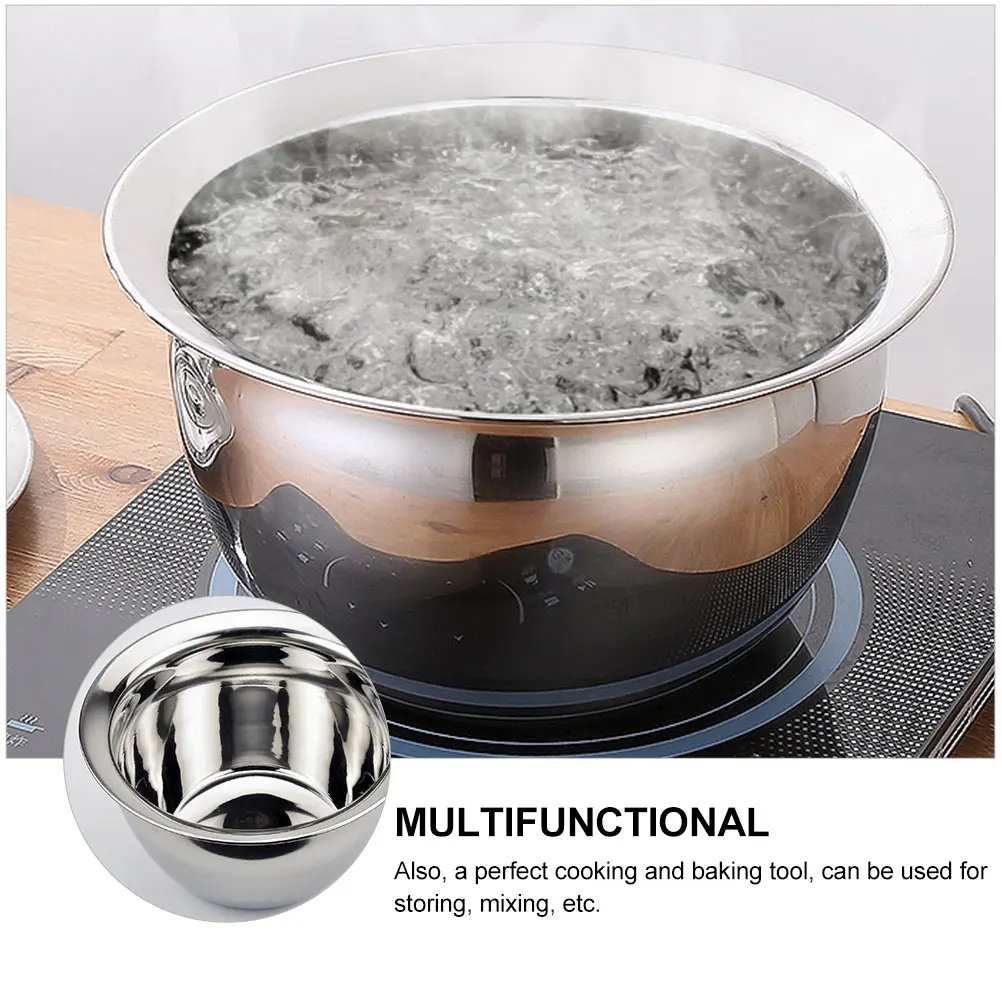 

304 Stainless Steel Oil Drum Thickened Bowl Mix Egg-beating Basin Food Container Restaurant Supplies