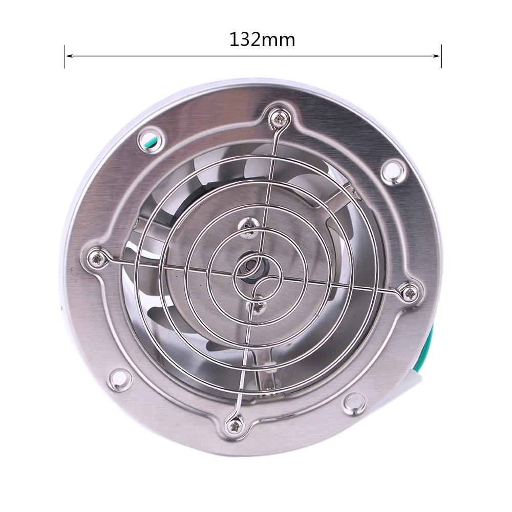 4 Inch Pipe Stainless Steel Exhaust Fan Window Duct Air Ventilation Blower Toilet Kitchen Ventilator Booster Extractor 100mm