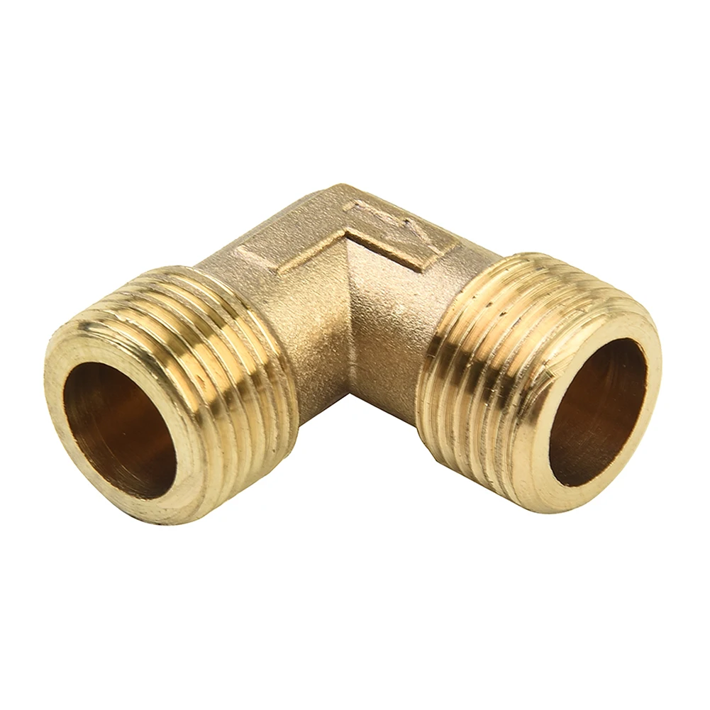 High Quality Elbow Coupler Pipe Joint Accessory Gold Male To Male 1.2x1.2x0.51inch Part 16.5mm Tool 90 Degree High