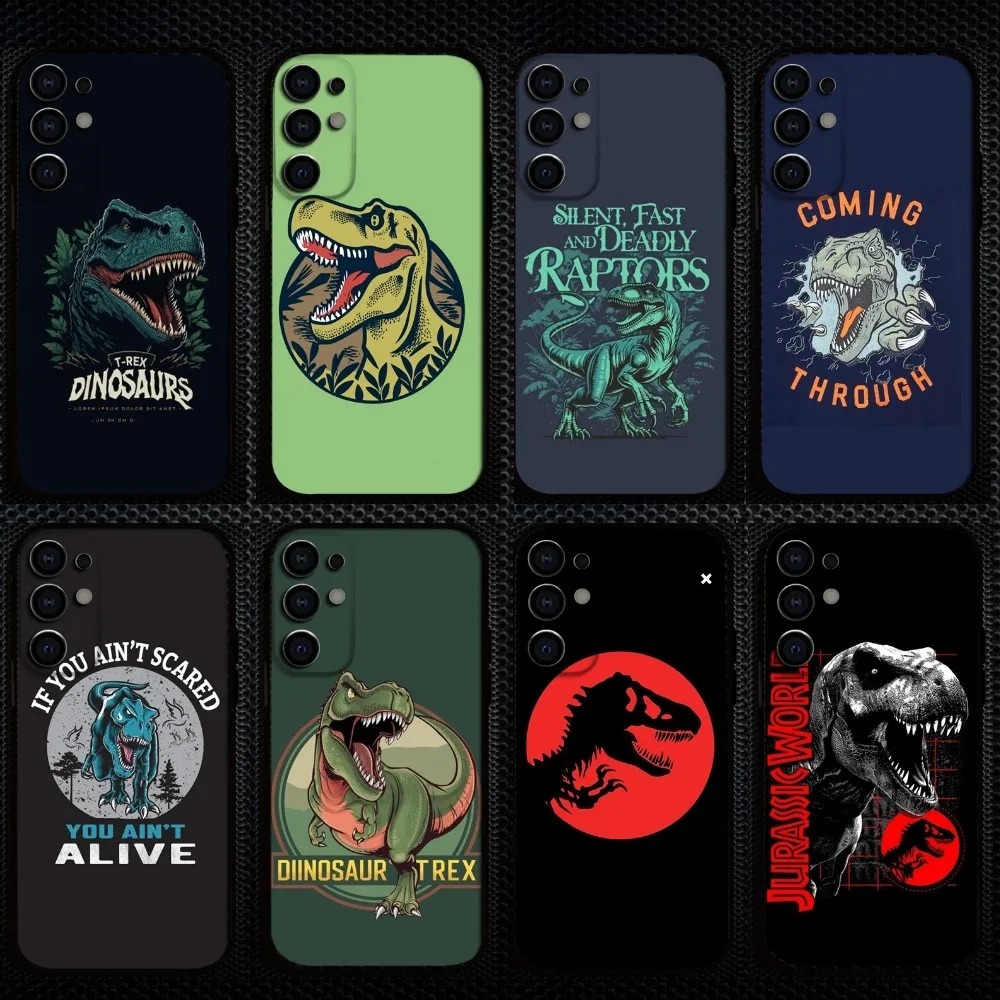

Jurassic dinosaur pattern Phone Case For Samsung S25/S24/S23/S22/S21/S20/Plus,Fe,Lite/Others Black Cover