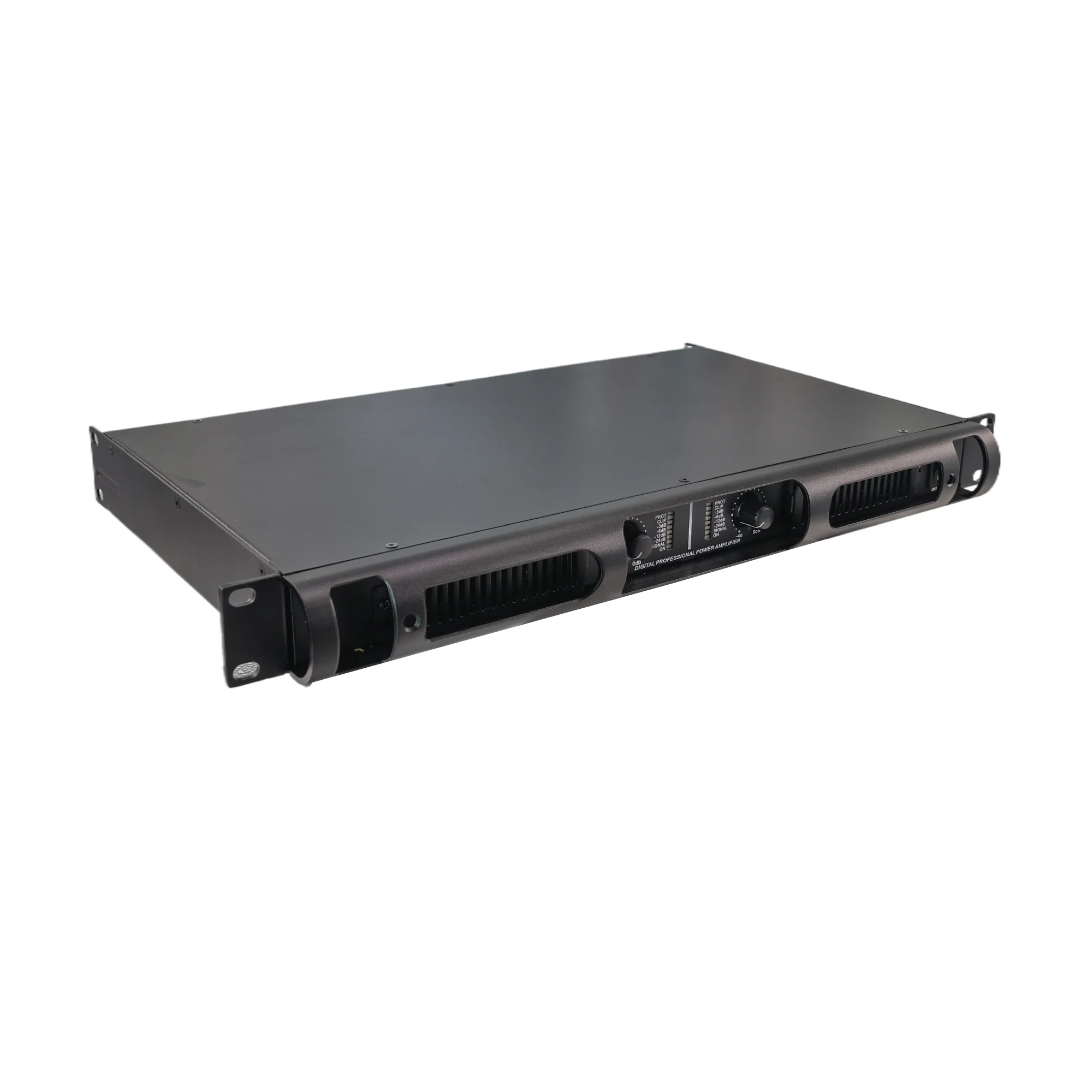 Professional 1U Aluminium Power Amplifier Public Address & Karaoke Amplifier 2-Channel 1000W*2 Power Speaker Equipment