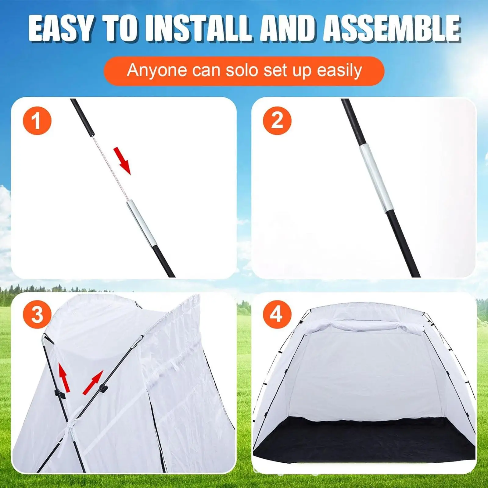 Paint Booth Tent, Painting Tent Spray Shelter, Portable Sturdy Overspray Paint Room Station for Motorcycle Garage Hobby Tool