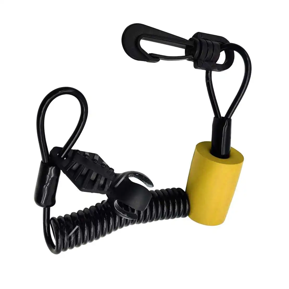 

278002843 278003410 278003400 Yellow Safety Lanyard Key Cord Clip Fit for Sea-Doo RXT RXP Spark 900 ACE Wake GTX GTI GTR