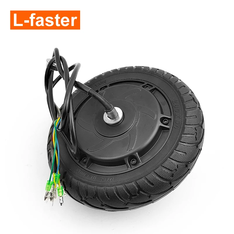 

30 km/h 8 Inch Solid Tire 36V 48V 350W Brushless Gearless Hub Motor Wheel For DIY Electric Scooter spare parts