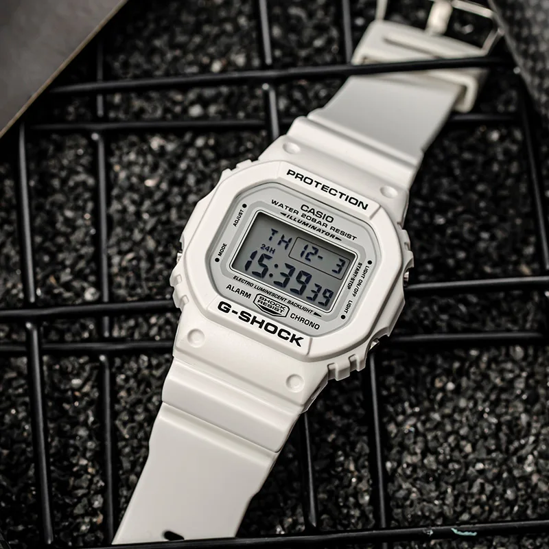 Casio DW-5600 Men Women Watch G-SHOCK Sutra Small Square Multi-functional Calendar LED Lighting Sports Electronic Women Watch