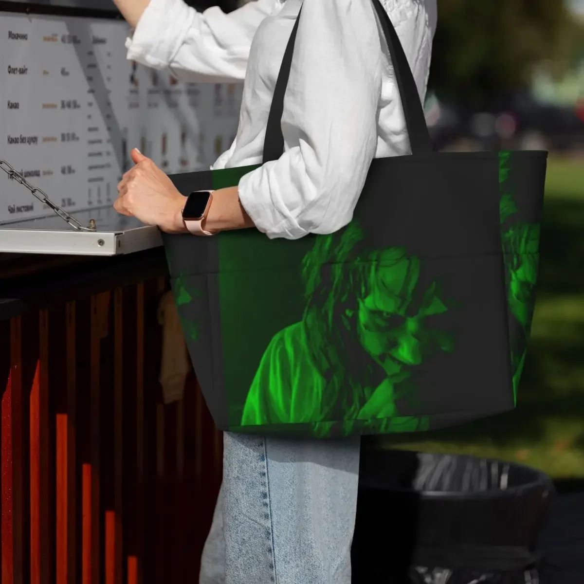 The Exorcist Green Beach Tote Bag Sport Gym Yoga Duffle Large Tote Bag Women Travel Bag Fitness bag
