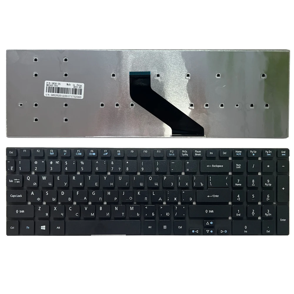 Клавиатура для ноутбука Acer Aspire E1-522, E1-522G, E1-510, E1-530, E1-530G, E1-570, E1-570G, E1-572, E1-572G, E1-731, E1-731G, Русская раскладка