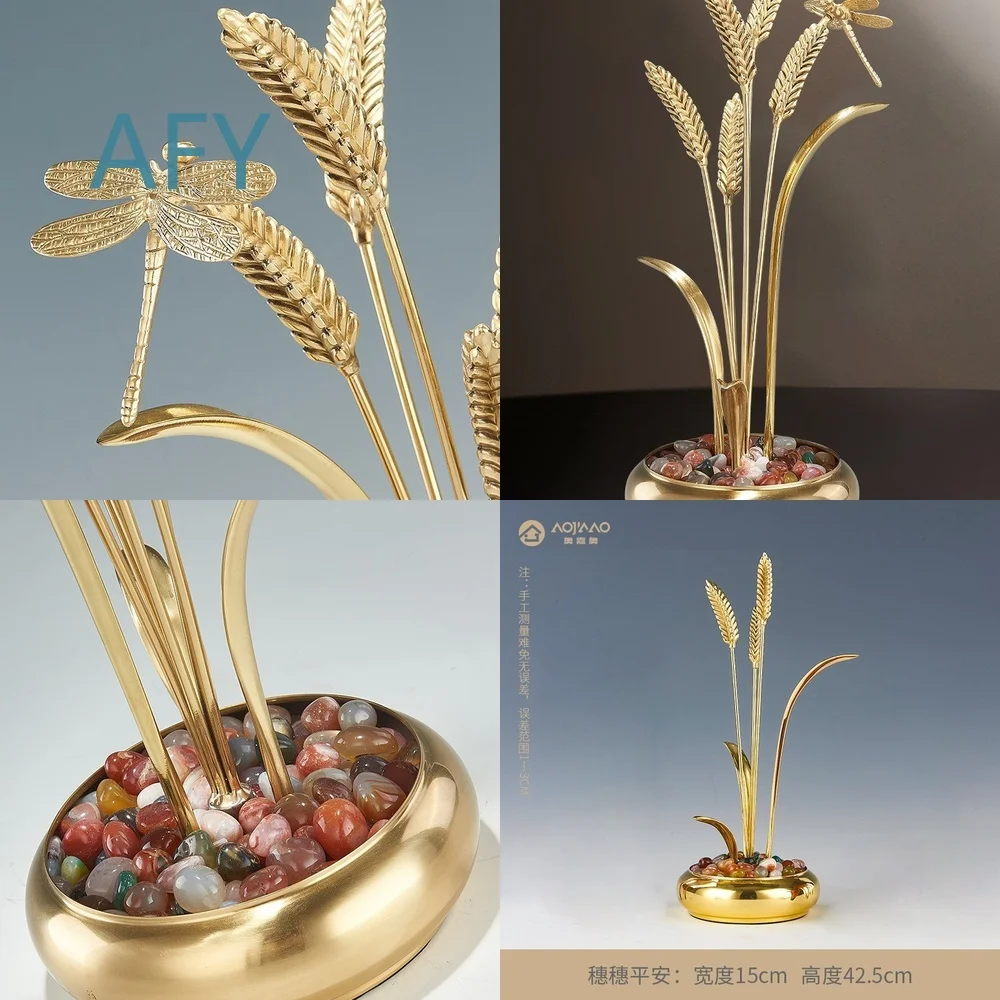 Chinese Style Home Decor for Modern Living Room Office Desk Feng Shui Ornament Gift for Housewarming Business Opening New