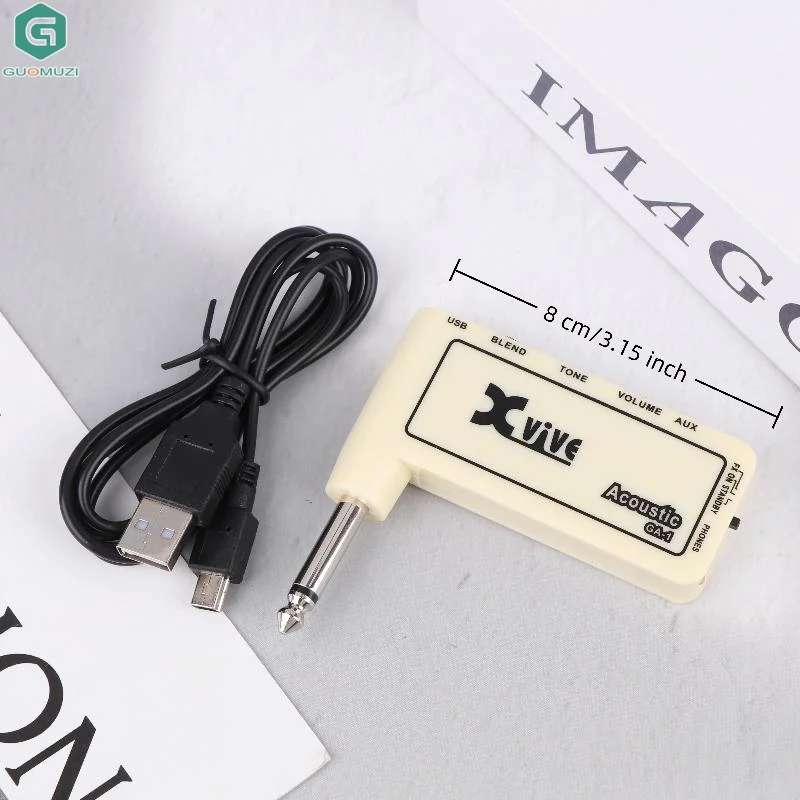 

Guitar Plug Amp Mini Rechargeable Electric Guitar Plug Headphone Amp Amplifier GA-3 Classic Rock / GA-4 Metal / GA-5 Delay