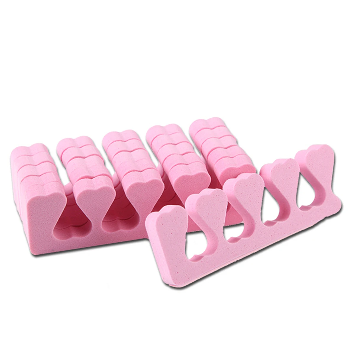 

2pcs Loving Heart Shaped Soft EVA Foam Nail Finger Toe Separators Tools Ideal Practical Accessory