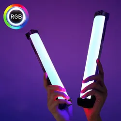 Portable RGB Magnetic Photography Lighting Handheld LED Fill Light Stick Lamp Vlog Fill Light For YouTube Video Picture Shooting