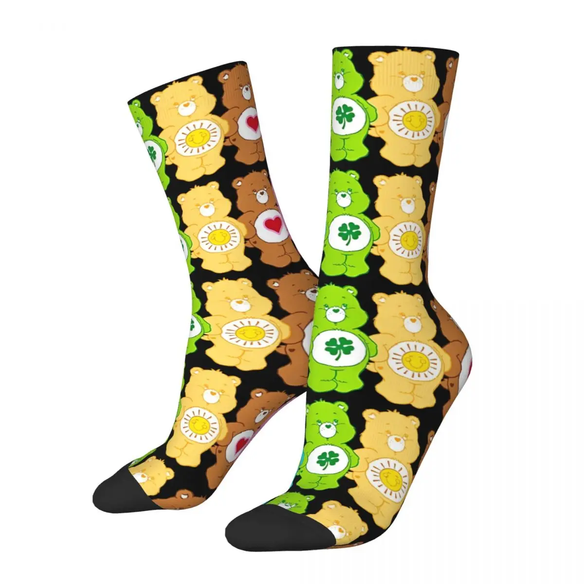 

New Men's Socks Casual Care Bears Rainbow Bears Group Line Up Sock Sport Women Socks Spring Summer Autumn Winter