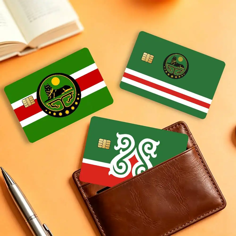 Chechen Republic Matte Card Stickers For Credit Cards Debit Cards And Transit Cards 4Pcs