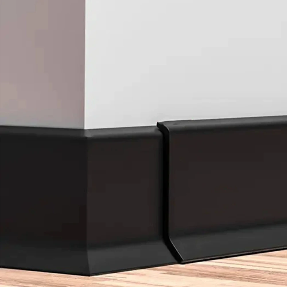For Living Room Baseboard Trim Moisture Resistant PVC Corner Edging Strip 5 cm Wide Available in 1 m and 5 m Lengths