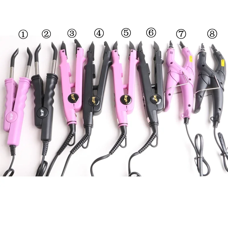 Multi-function Adjustable Temperature Mini Keratin Fusion Hair Extensions Connector U Flat Tip Machine Hair Extensions Iron