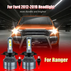 2pc LED For Ford Ranger (T6) (2012 - 2019) - Headlight 6000K Bulbs Kit Replace Halogen