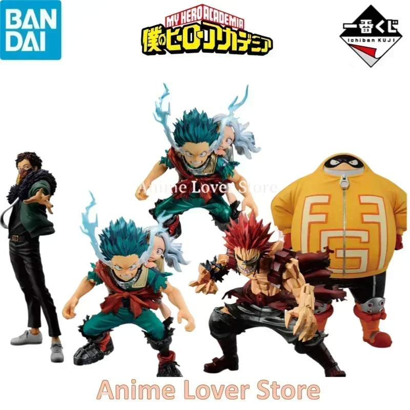 Bandai Original Ichiban KUJI Bright Future My Hero Academia Midoriya Izuku Overhaul Kirishima Eijiro Fat Gum Anime Figures Toys