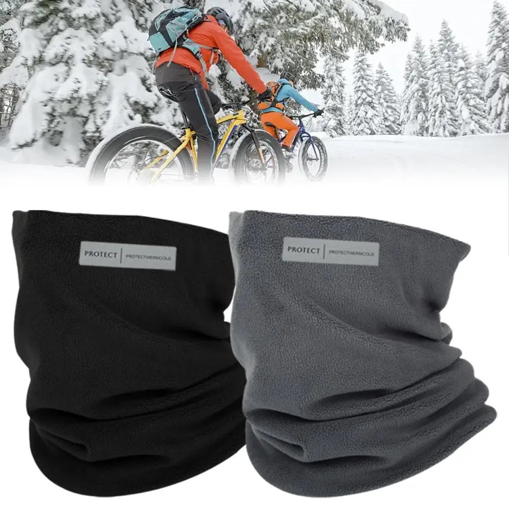 Winter Neck Warmer Gaiter Cold Weather Fleece Ski Half Mask Neck Cover Face Windproof Half Dropshipping Proof Gaiter Cold F T9T8