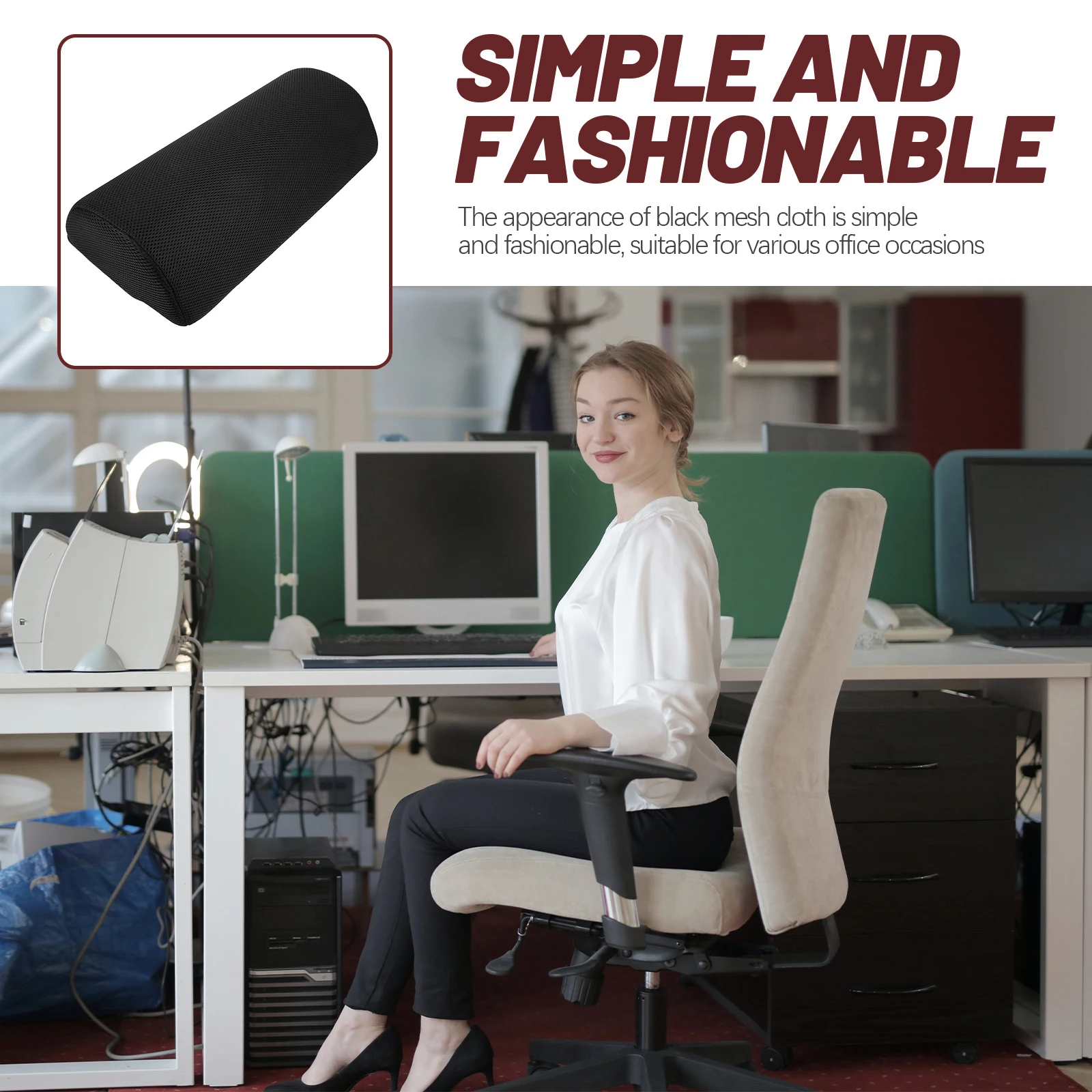 

Leg Sleeping Under Knee Back Support Lumbar Cushion Semi-Roll Pillow For Bed Waist Support Comfortable Knee Pillow For Lower