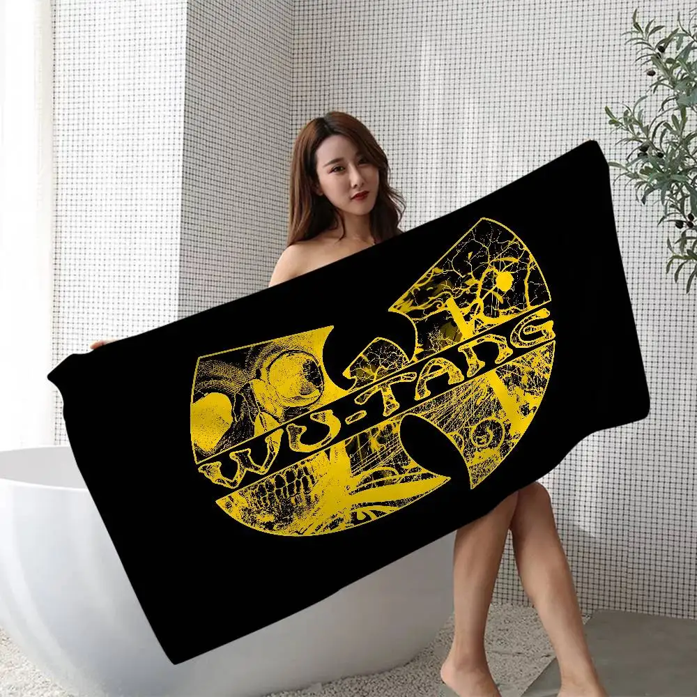 Singer Wu T-Tang C-Clan Bath Towel Microfiber Soft Water Absorbing Breathable For Girl Kids Decorative Cartoon Beach Towel