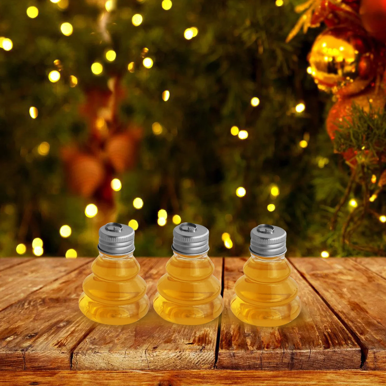 

20Pcs Hanging Cap Tree Shape Clear Plastic Ornament Balls Xmas Fillable Pendant Decoration DIY Craft Candy Storage Holiday Party