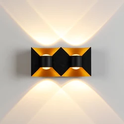 6W 10W 12W LED Wall Light Outdoor Waterproof Modern Nordic style Indoor Wall Lamps Living Room Porch Garden Lamp AC110V 220V