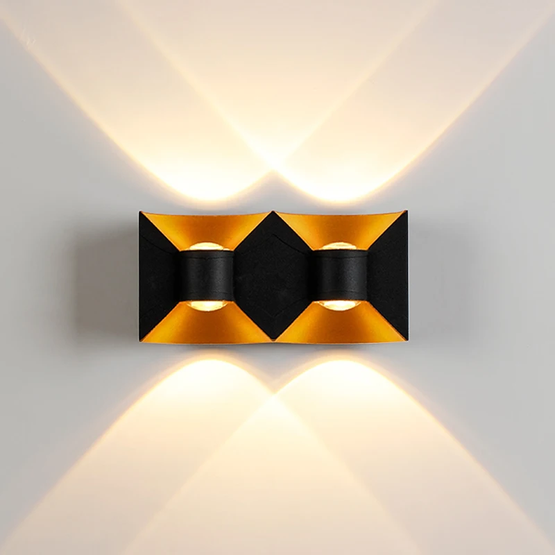 6W 10W 12W LED Wall Light Outdoor Waterproof Modern Nordic style Indoor Wall Lamps Living Room Porch Garden Lamp AC110V 220V
