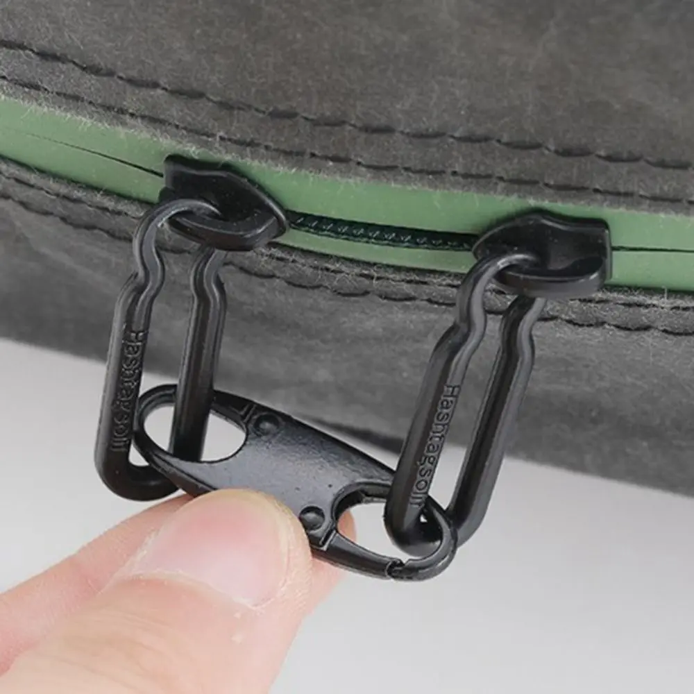 4pcs Alloy Zipper Lock Clip Silver Anti S-Shaped Mini Metal Detachable Carabiner Portable Universal Theft Bag Suitcases Accessor