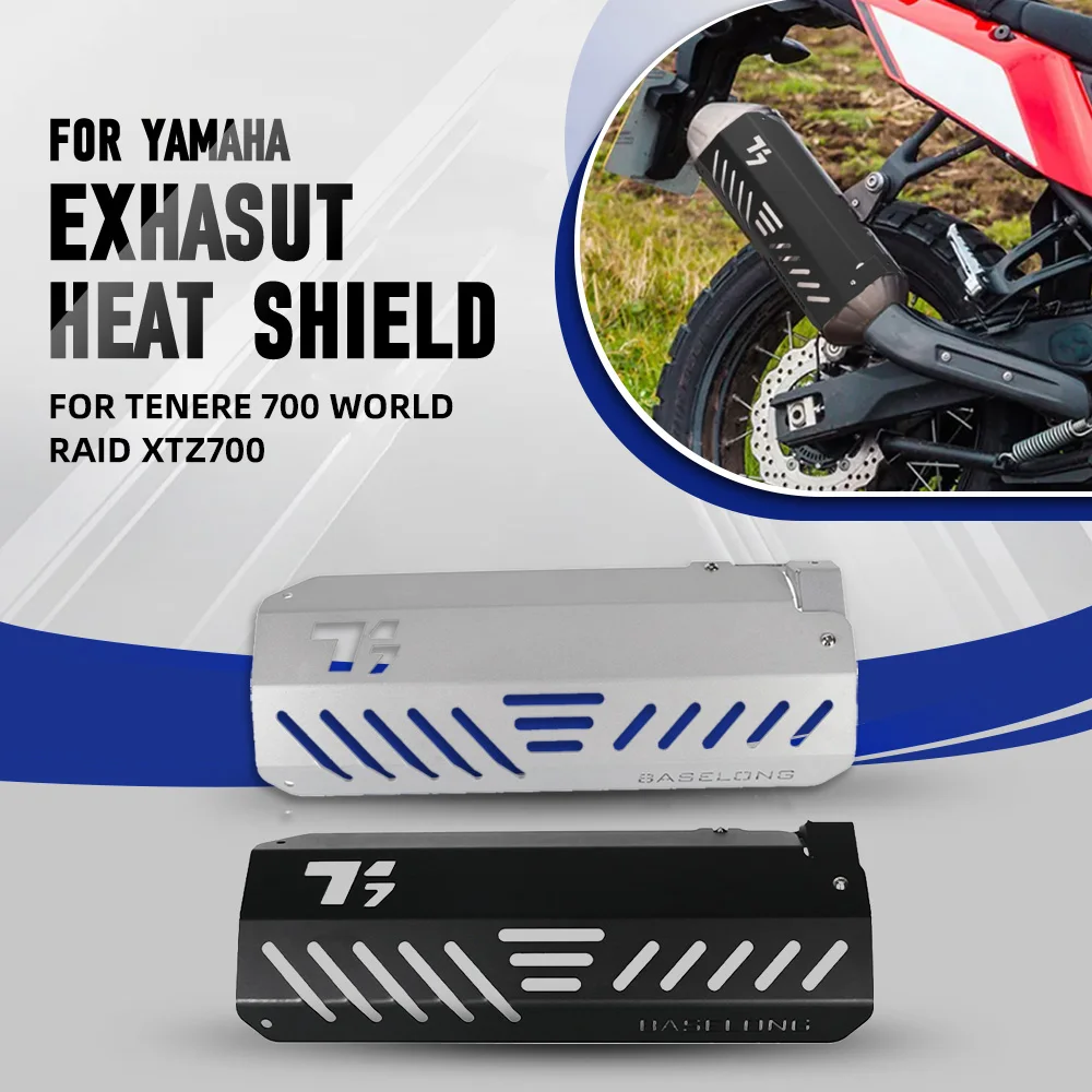 For YAMAHA Tenere 700 World Raid XTZ07 XTZ700 T7 Motorcycle Exhasut Muffler Cover Anti-Scald Cap Heat Shield Guard Proof