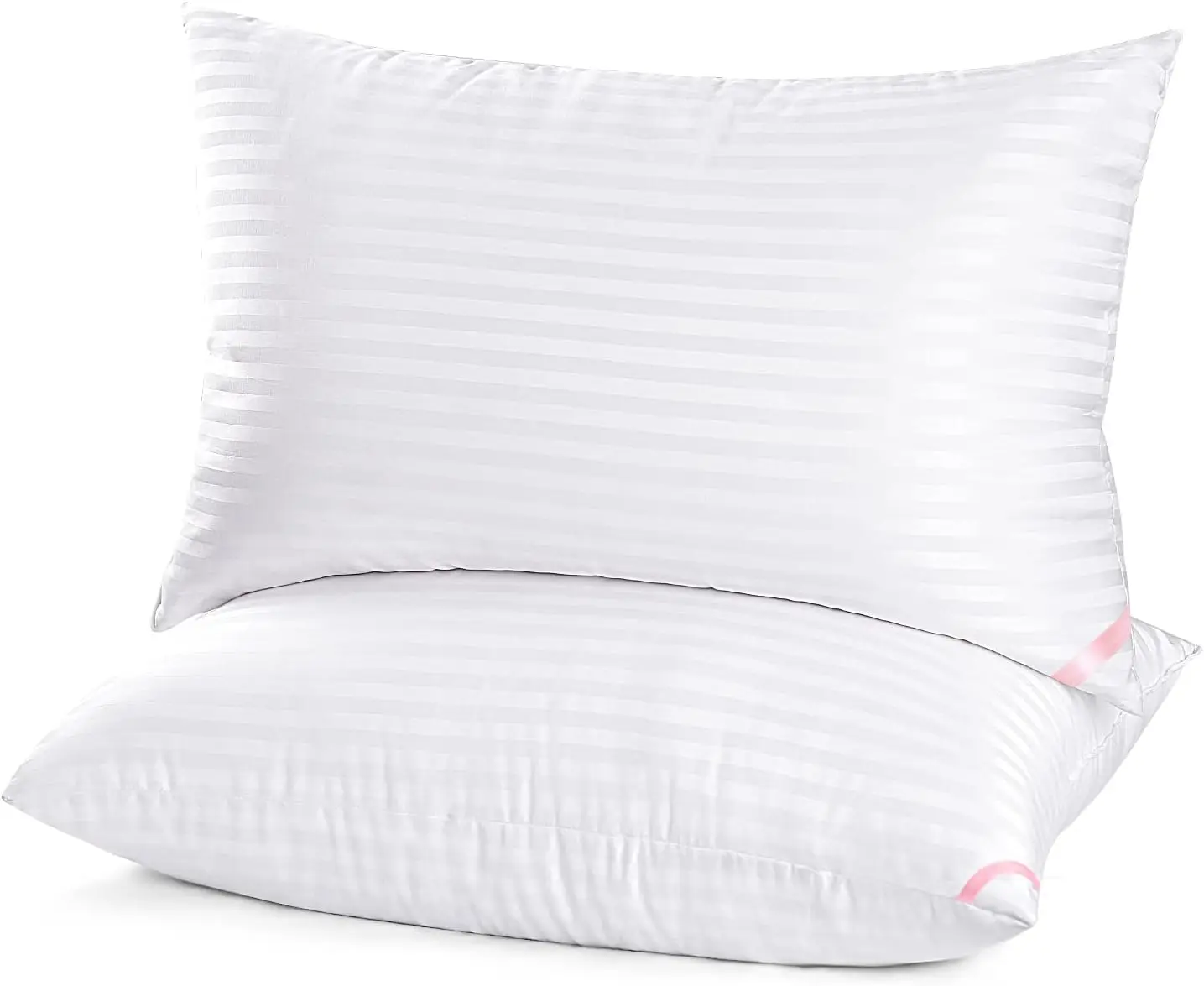 

Super Soft Queen Size Bed Pillows 2 Pack, Down Alternative Microfiber for Side and Back Sleepers, 20x30 Inches