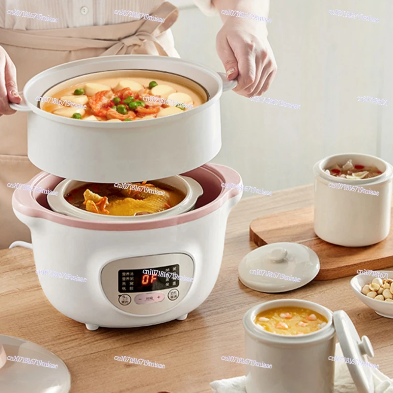 Water-proof Electric Stew Cup Household Multi-functional Electric Stew Pot Ceramic Soup Pot Baby Porridge Bird's Nest Porridge