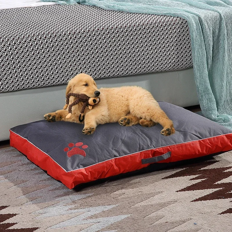 

Puppy Summer Sleeping Thicken For Pet Medium Dog Waterproof Bed Small Beds Removable Cover Cooling Cushion Large Paw Mat