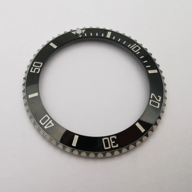 Black Ceramic Watch Bezels With Stainless Steel Ring For Submariner 116610LN Watch Parts On Top Quality