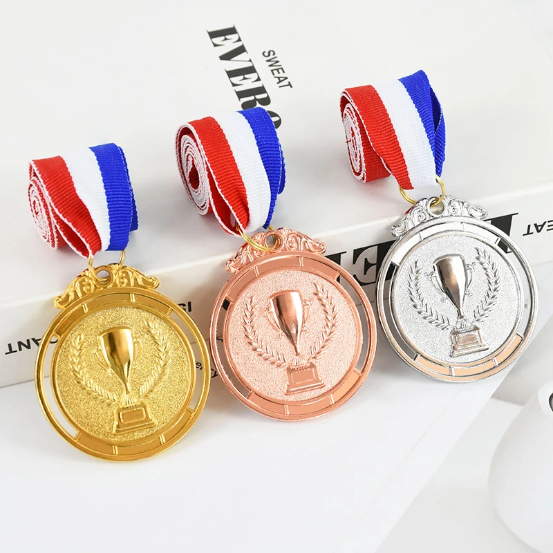 Gold Silver Bronze Award 1st 2nd 3rd Medal Winner Reward Football Competition Prizes Award Medal for Souvenir Gift Kids Toys