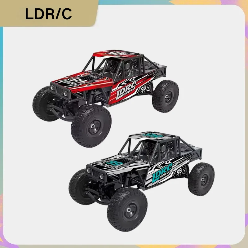 

LDRC 1:18 4WD RC Crawler Car, Off-Road Remote Control Climbing Vehicle with LED Lights, Rock Crawler Toy Gift for Boys Adults