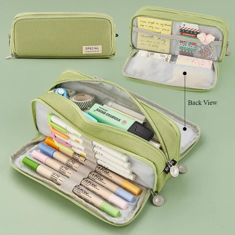 Simple Multifunctional Large-capacity Stationery Box Pencil Case Pencil Pouch Pencil Case Office Desk Accessories Desk Organiser