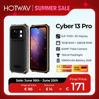 [Ship From Germany] HOTWAV Cyber 13 Pro 150LM Flashlight Rugged Smartphone 150LM 6.6'' FHD+ 2K MobilePhone 10800mAh Cellphone