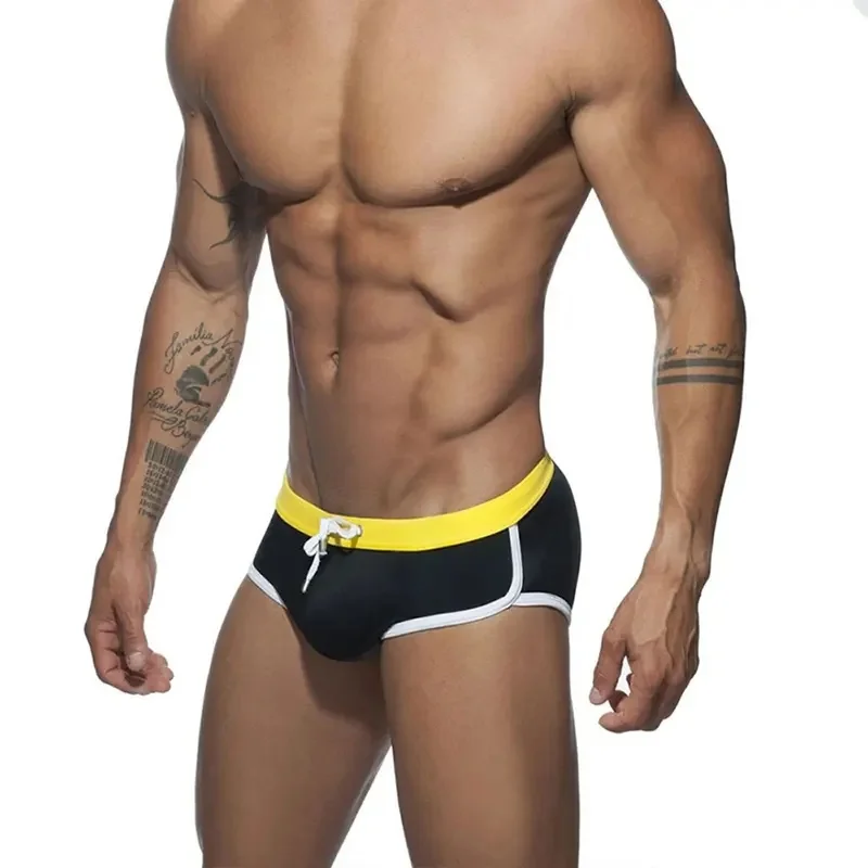 Men's Swim Briefs Sexy Swimming Triangle Short Summer Water Sport Beach Pants Swimsuit Swimwear Sexy Male Bathing  Suilt Surfing