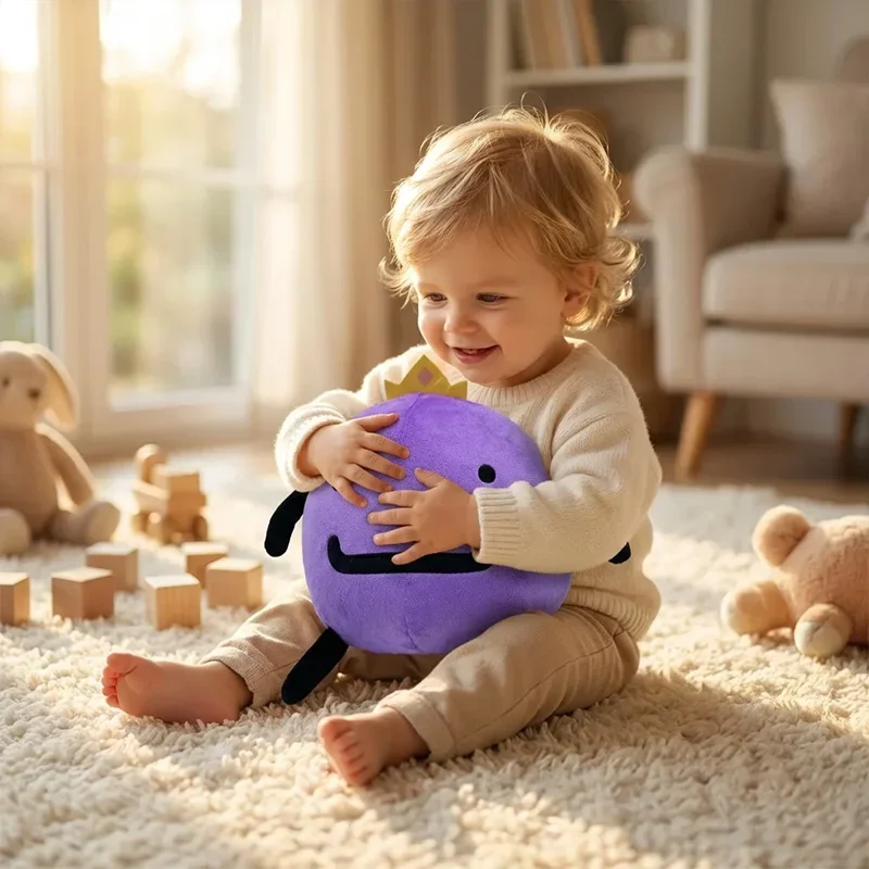 

New Wembu Plush Toy Soft Stuffed Doll Cartoon Anime Peripherals Purple Crown Plushie Room Decoration Kids Cute Gifts
