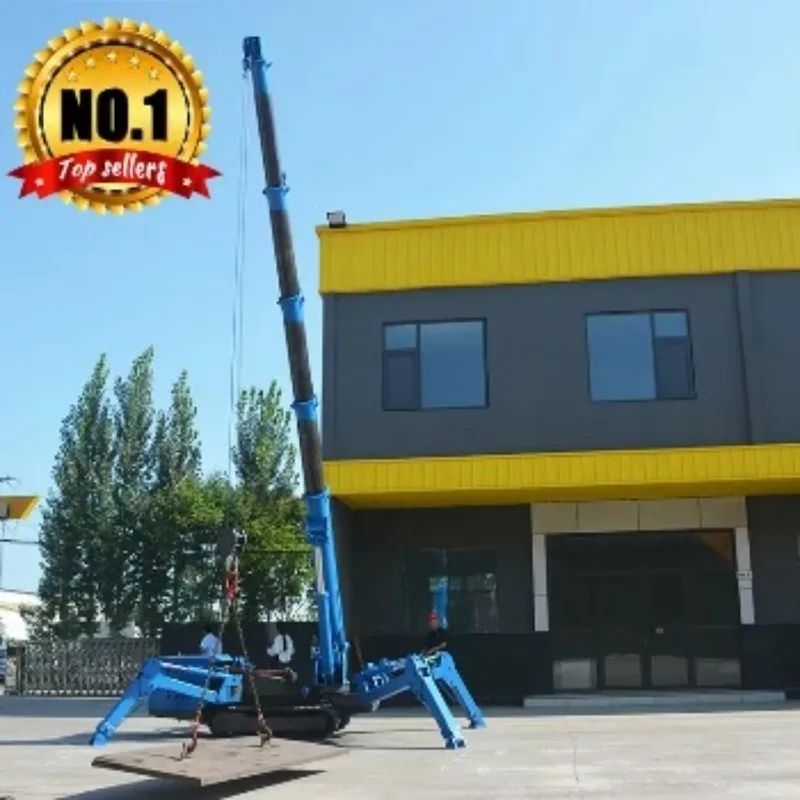 Customized Hydraulic Spider Crane 8 Ton 360 Degree Continuous Rotation for Bridge Repair Work