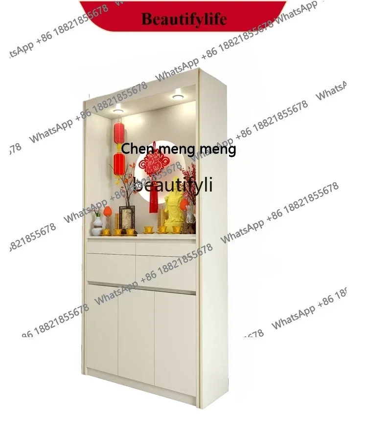 

z183 God of Wealth Altar Ancestor Altar Cabinet for Pedestal God of Wealth Decoration Cabinet Worship Table Guan Gong Buddha