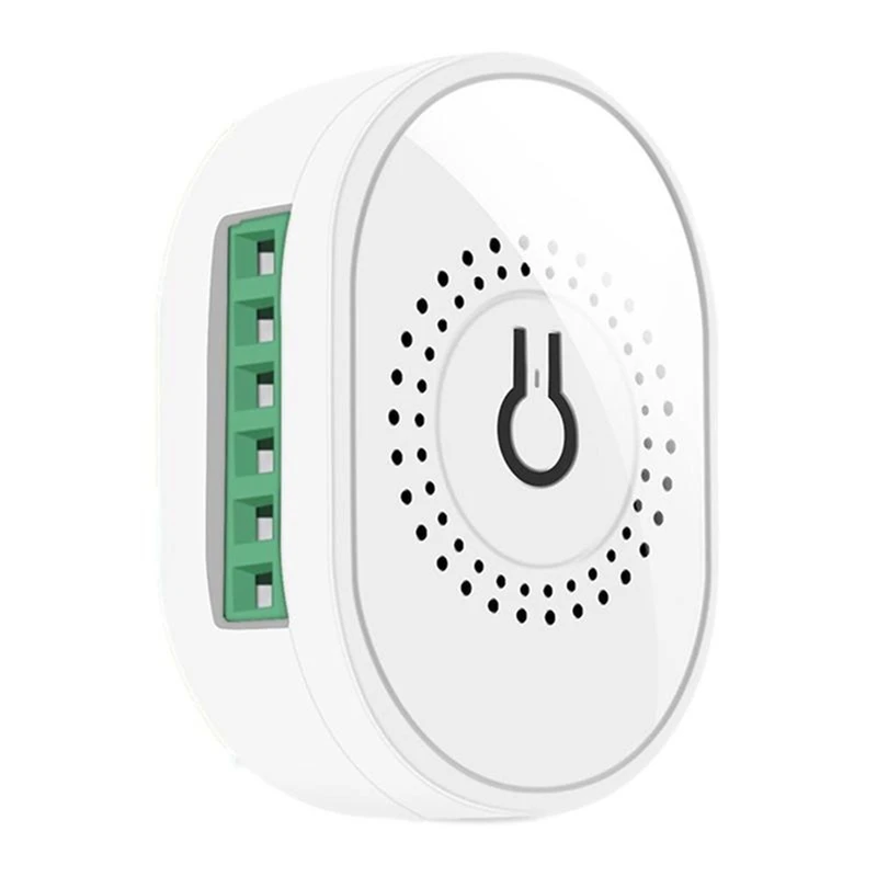 

Мини-умный переключатель Tuya с двойным управлением Zigbee 3,0 16A, реле с нулевым проводом In1, мощность, Wi-Fi, однопожарный, 2 выключателя «сделай сам»